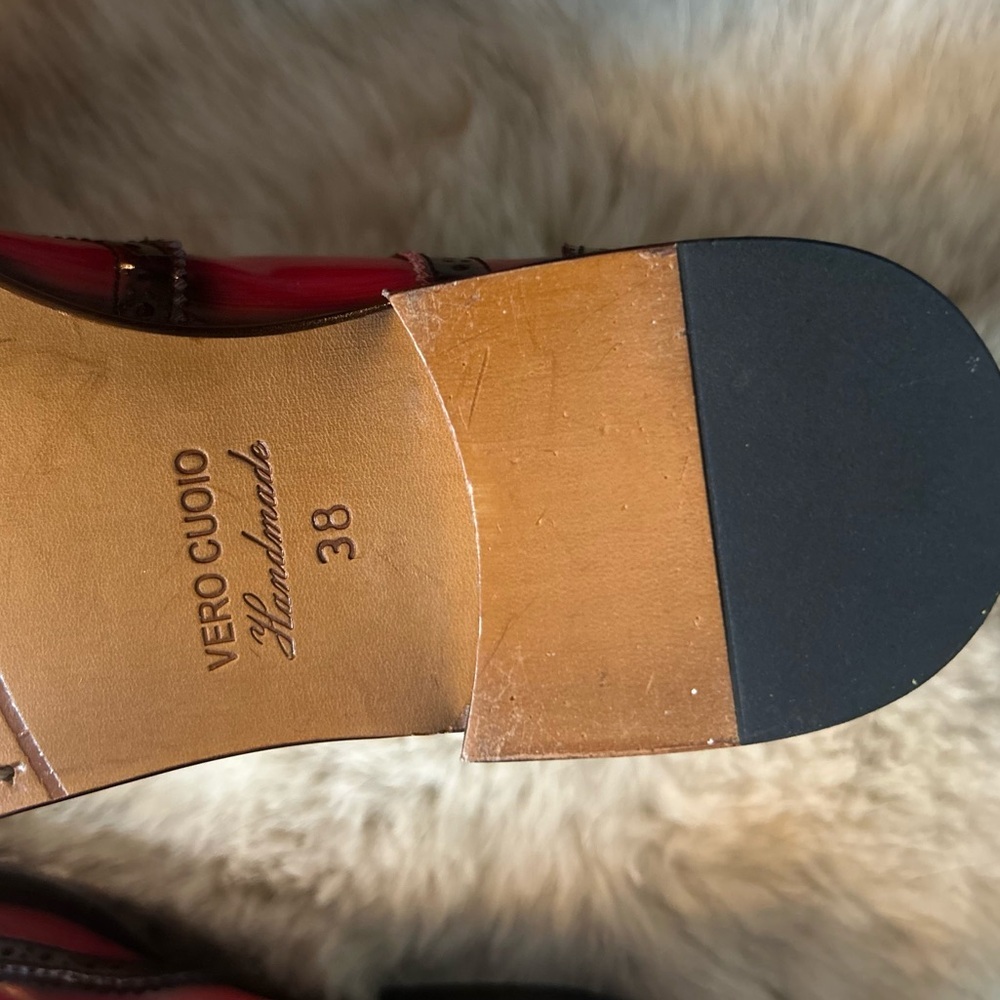 Handcrafted Girotti leather wingtip boots - Picture 5 of 14